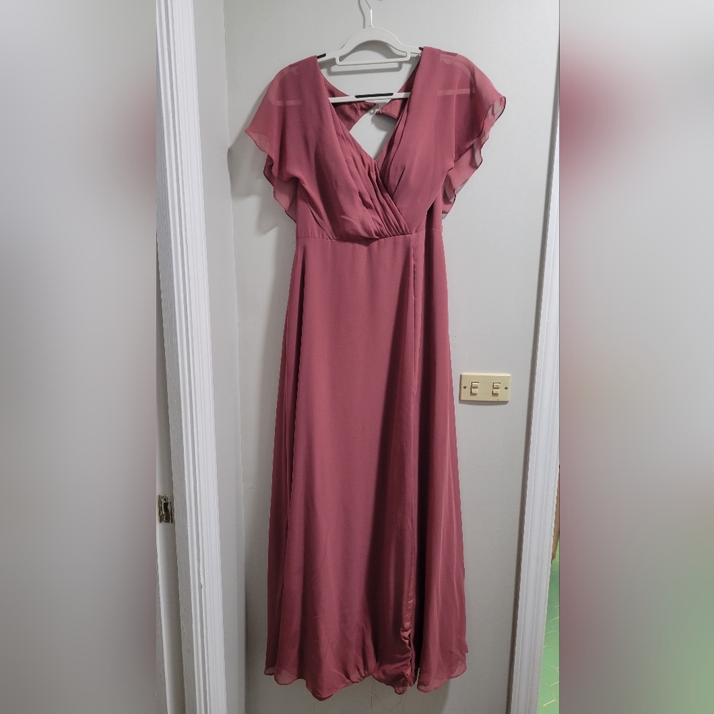 Size 8 Pink Azazie Bridesmaid Dress